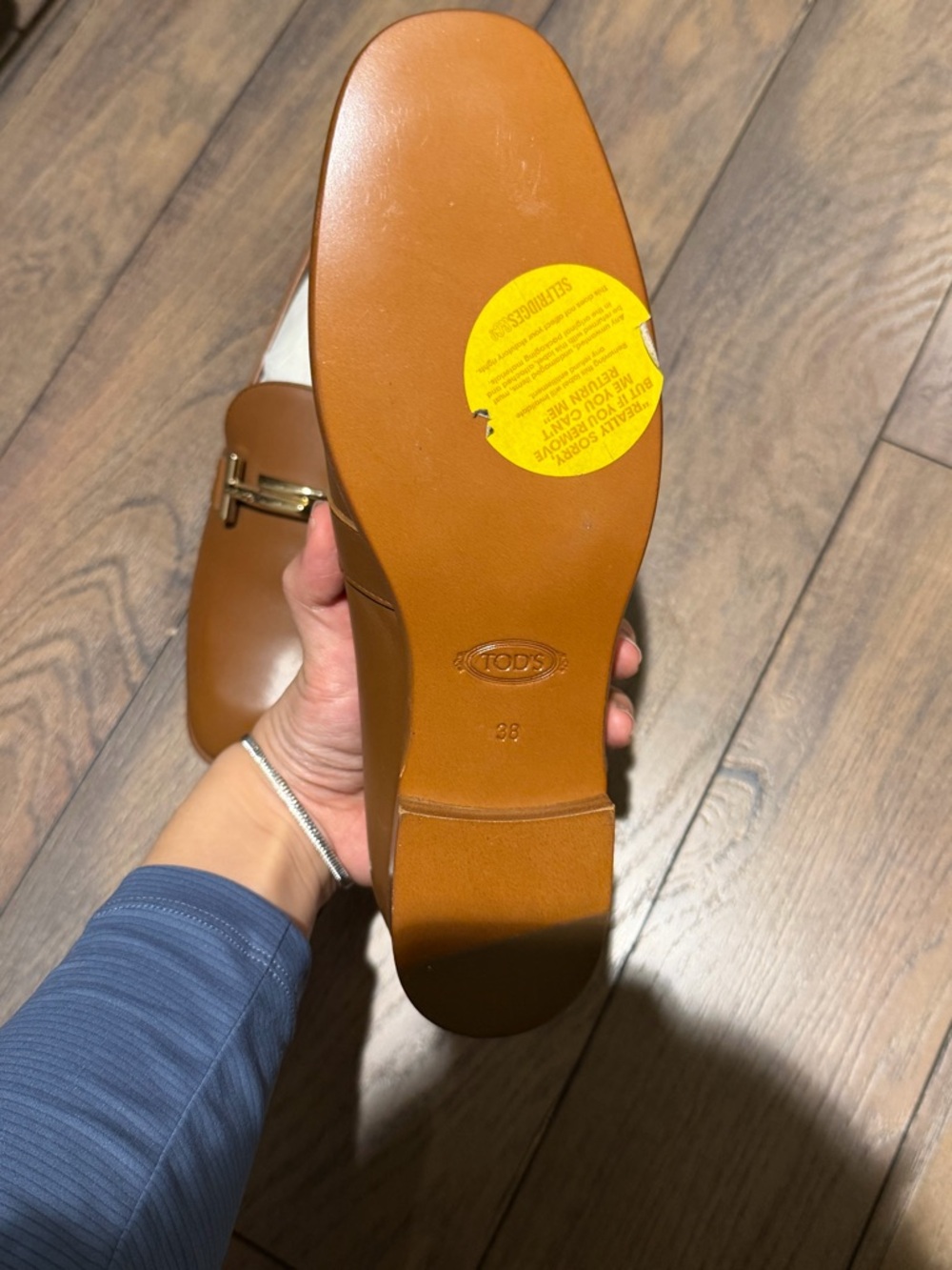 TOD'S Leather Loafers in Brown 38 - Picture 4 of 5
